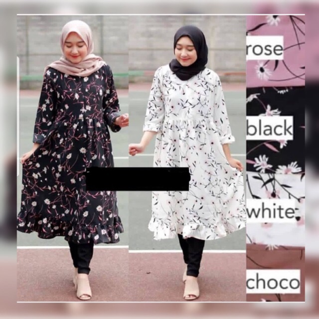 Hava tunik monalisa  white sunrise tunik  Shopee Indonesia
