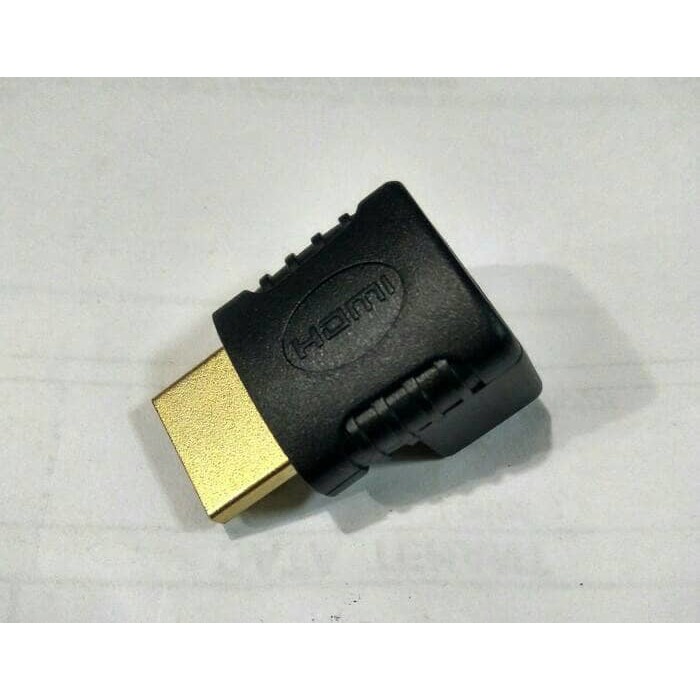 konektor converter HDTV female to HDTV Male Adapter 90 Derajat Siku