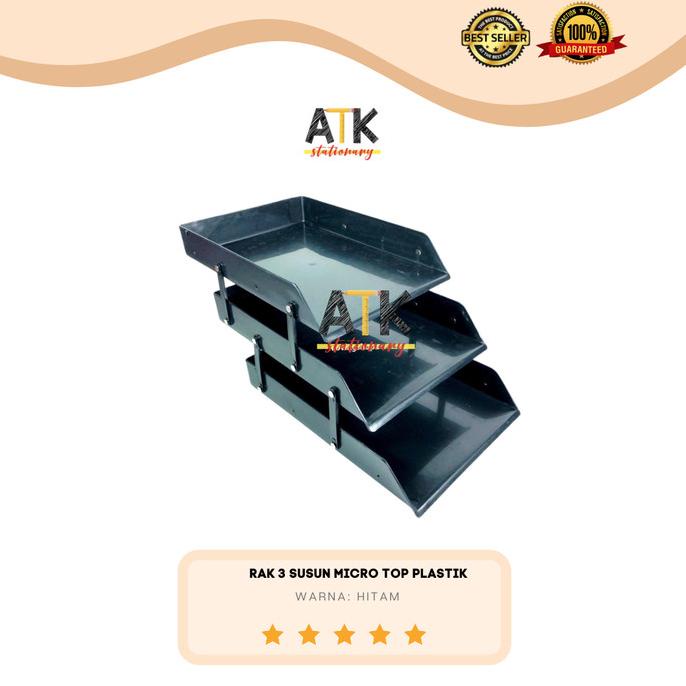 

Office & Stationery | Document Organizer | Elevated Tray/ Rak 3 Susun Micro Top M 603 Atk | Best Seller