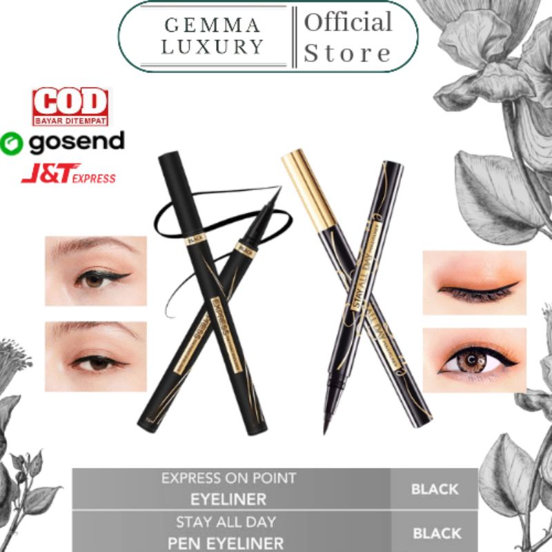 (GOSEND/COD) YOU STAY ALL DAY PEN EYELINER / Express On Point Eyeliner Black (TAHAN HINGGA 24 JAM)