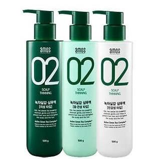 BEST KOREA NO. 1 SHAMPOO AMOS PROFESSIONAL 02 GREEN TEA ANTI HAIRLOSS