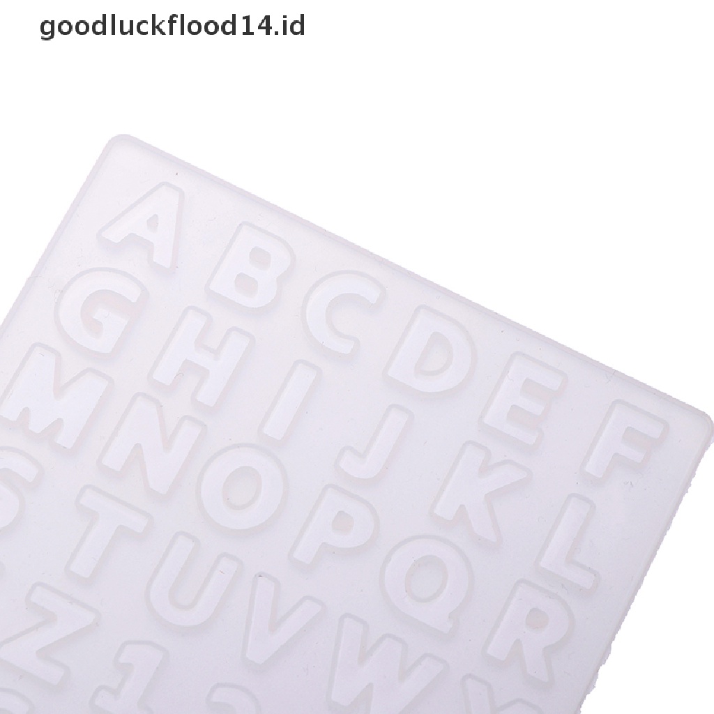 [OOID] Crystal Epoxy Resin Mold Alphabet Letter Number Pendant Casting Silicone Mould ID