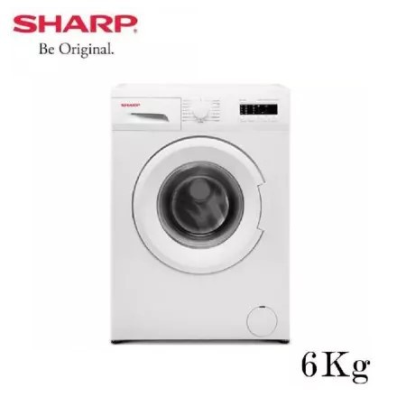 MESIN CUCI SHARP ES-FL1062B FRONT LOADING 6 KG 1 TABUNG ES FL 1062 B / 1062B GARANSI RESMI BUKAAN DE
