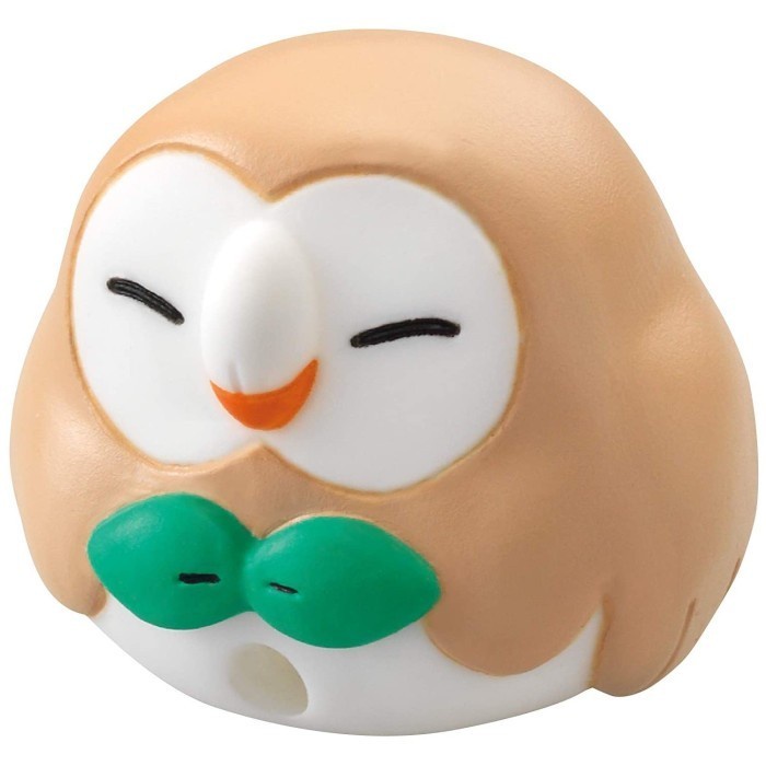 SPLIT Rowlet Pokemon Cable Bite Cord Keeper Tsunagete Figure 2 Re-ment