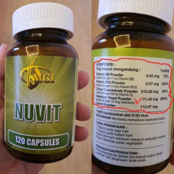Kesehatan - Nuvit Suplemen Kesehatan Vitamin Imun Original Mci