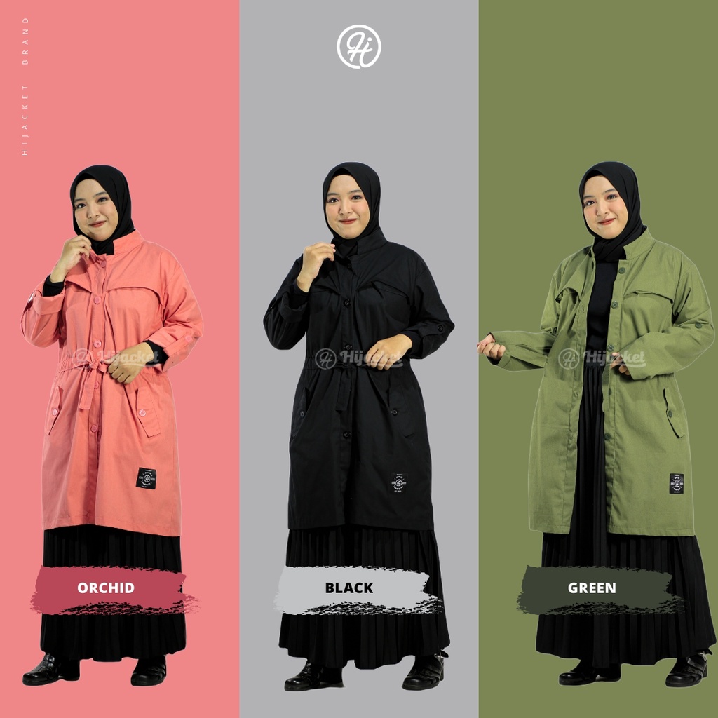Jaket Parka Wanita Muslimah - HIJACKET VALERIA Jaket Hijab Parka Baby Kanva Premium Free Souvenir-2