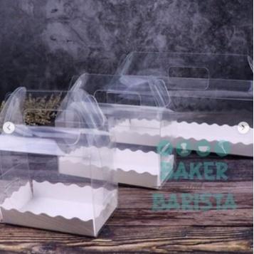 

Ready Transparant Box With Handle L 27,5x11,5cm Box Mika Kue Bening Premium Cake Box Import Dus Kue Impor Cake Roll Box Kualitas Terjamin
