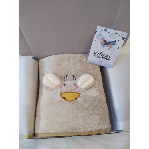 Kado bayi|hampers bayi|parcel bayi|baby gift set|kado lahiran bayi|Handuk bayi-beige