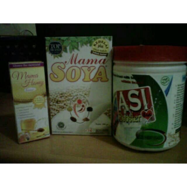 Jual Paket Pelancar Asi "mama soya, mama honey & asi booster tea