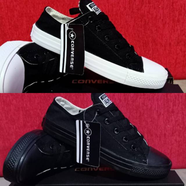 Sepatu converse allstar hitam ct2/polos +box