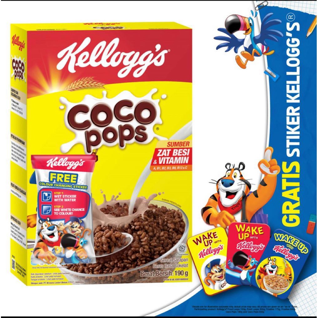 KELLOGS FROOT LOOPS / KELLOG'S COCO POPS / KELOGS FROSTIES