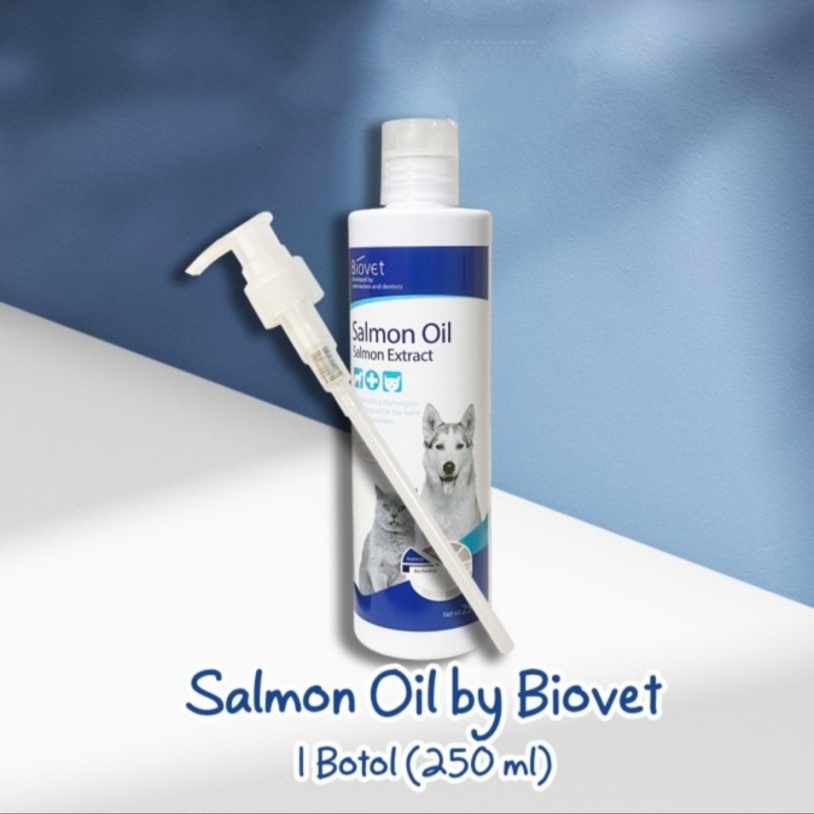 Minyak Ikan Kucing Anjing BIOVET SALMON OIL 250 ML