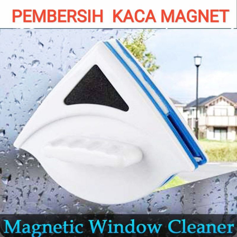 Alat Pembersih Kaca Jendela Magnet 2 Sisi Double Sided Glass Cleaner