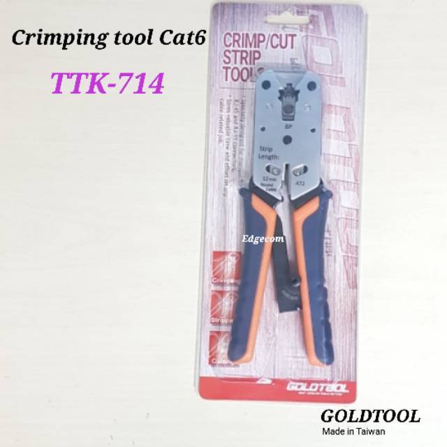 Crimping Tool Double TTK-714 Cat6 GOLDTOOL