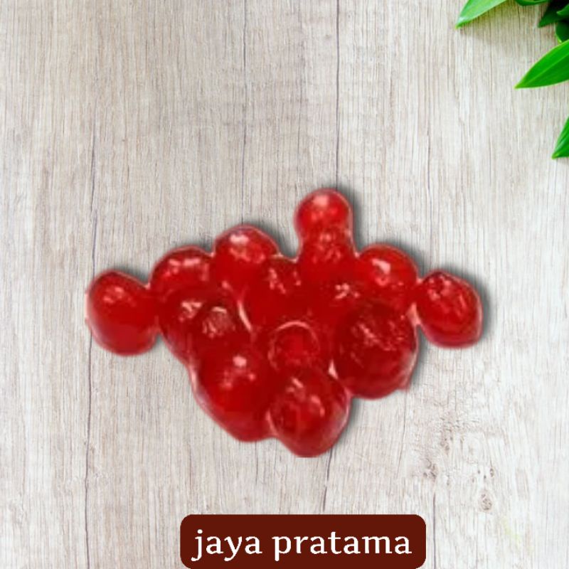 

Cherry Merah Cherry Ceri manis tanpa TANGKAI 100 gram isi (14-16)