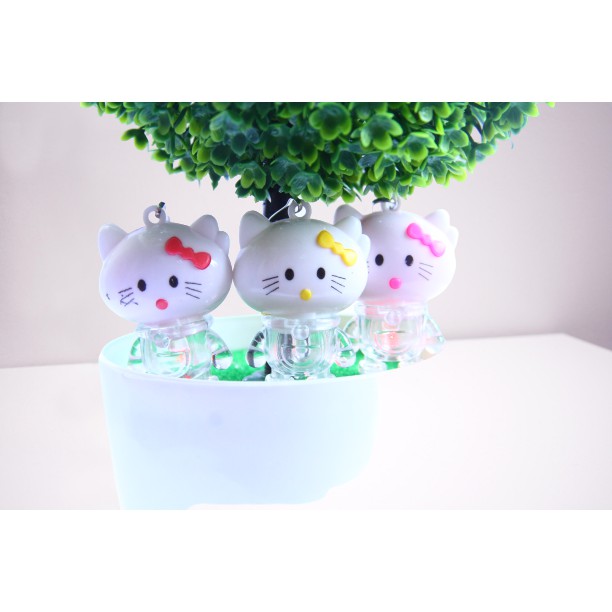 ❤ COD ❤ GANTUNGAN KUNCI HELLO KIITTYLAMPU KELAP KELIP