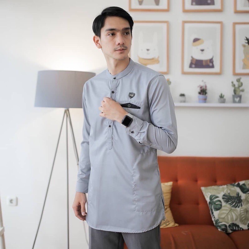 Baju Koko Kurta Dewasa Lengan Panjang Material Catton Adem Serap Keringat