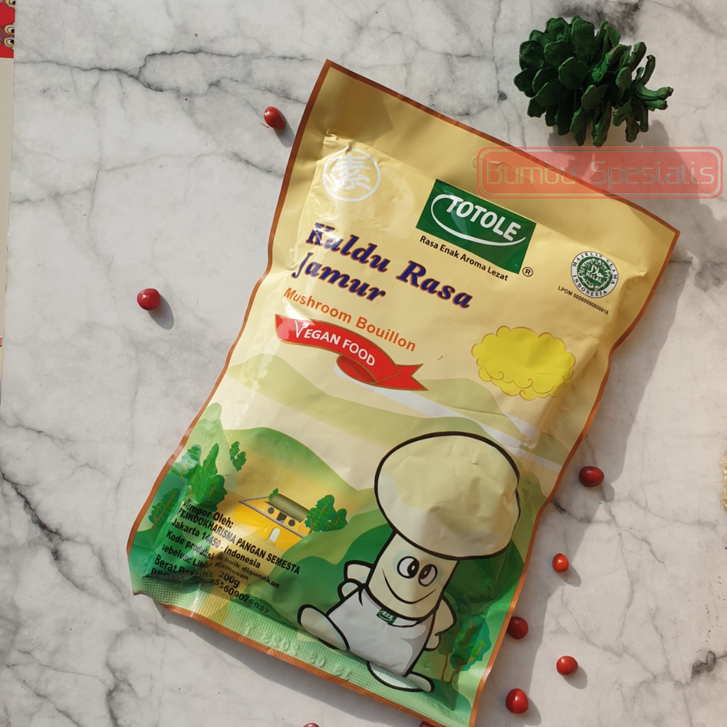 Totole Kaldu Jamur / Bouillon Mushroom / Vegan Food / Mushroom Broth / 80gr / 200gr / 400gr HALAL