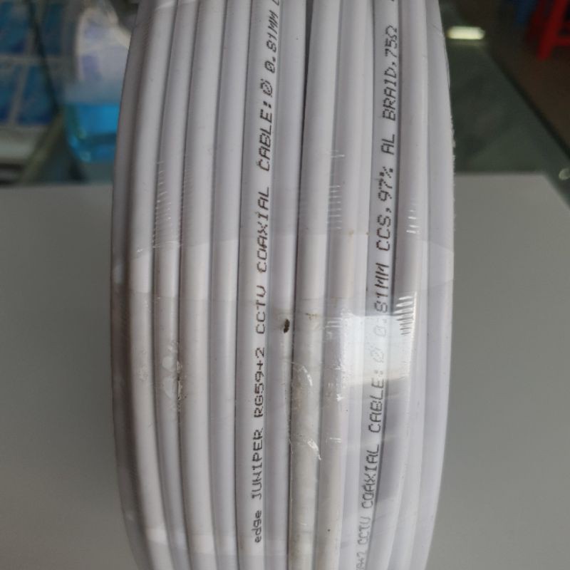 KABEL CCTV KABEL COAXIAL CCTV RG59 + POWER EDGE 50M / KOAKSIAL 50M