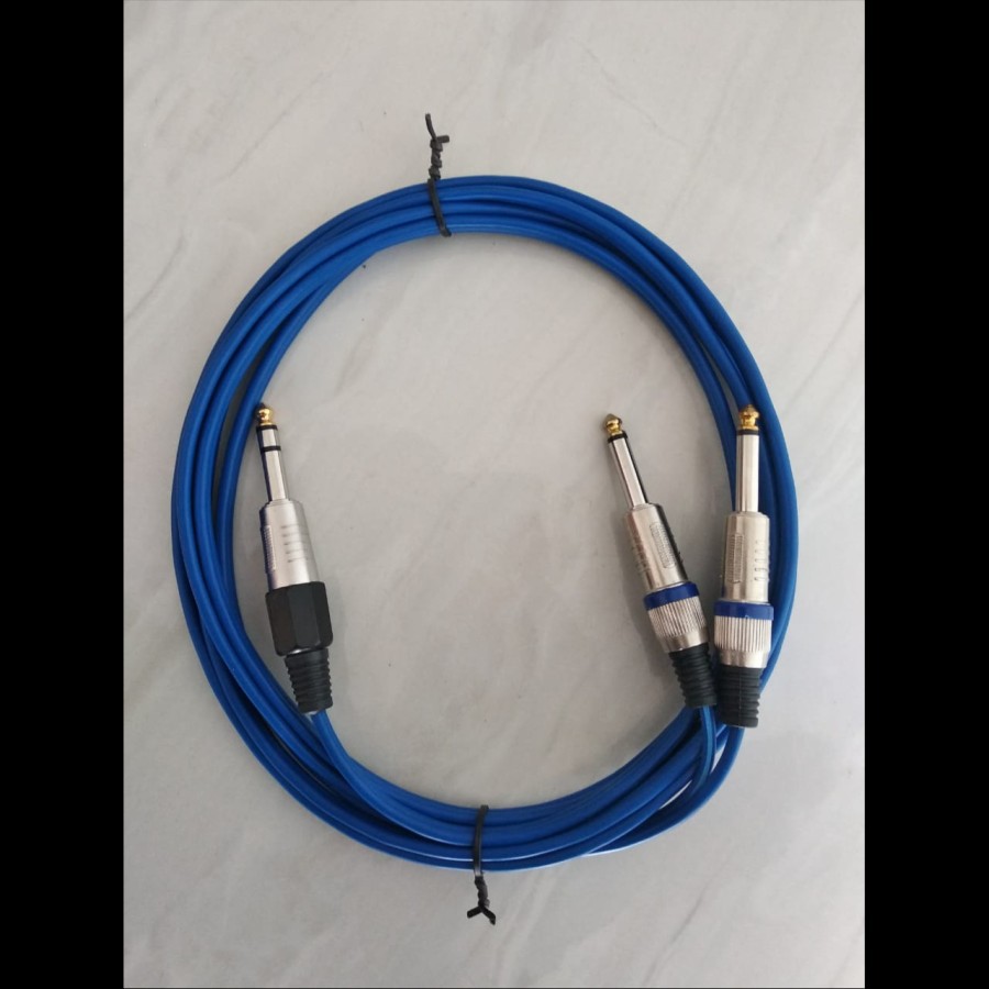 kabel jack akai stereo to 2 jack akai Mono 3M