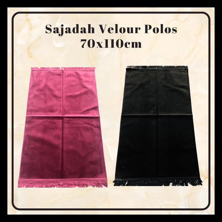 BEST DEAL SAJADAH AYDIN VELOUR POLOS - HIJAU 