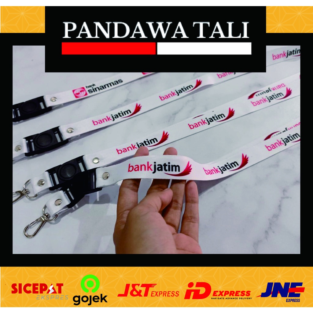 

Lanyard Custom Bank Jatim/ Lanyard Printing/Pandawa Tali Surabaya ptr
