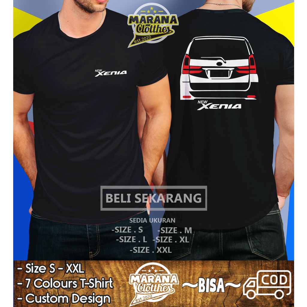 Kaos Mobil Daihatsu New Xenia Rear Baju Otomotif