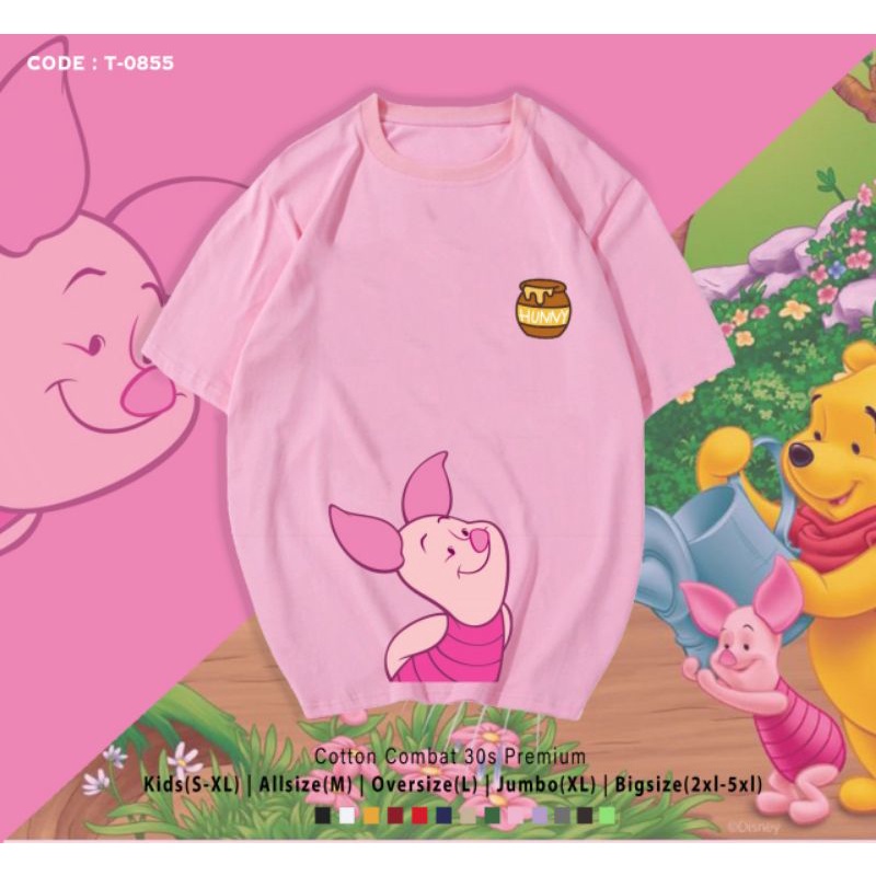 KAOS PIGLET POOH/T-SHIRT KATUN PIGLET BIG