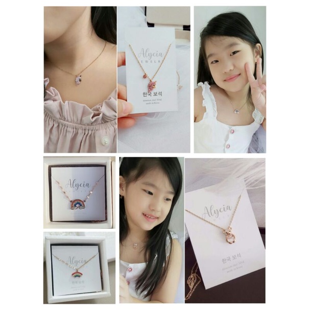 kalung anak alycia anti karat titanium imut lucu