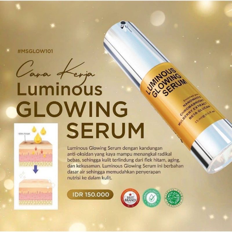 SUPER BIG SALE!! MS GLOW Luminous Glowing serum 10X Mencerahkan