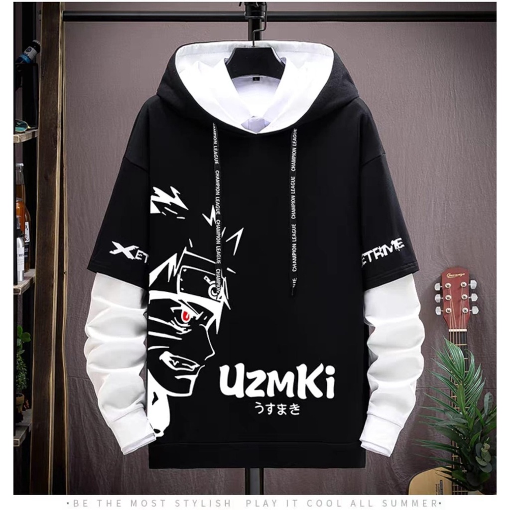 ALIPIO FASHION - SWEATER HOODIE UZMKI / fashion pria / hoodie pria / murah / keren / terbaru