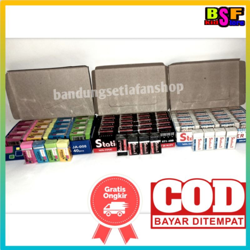 

Penghapus Pensil / Setif / Eraser Pencil Karet Murah