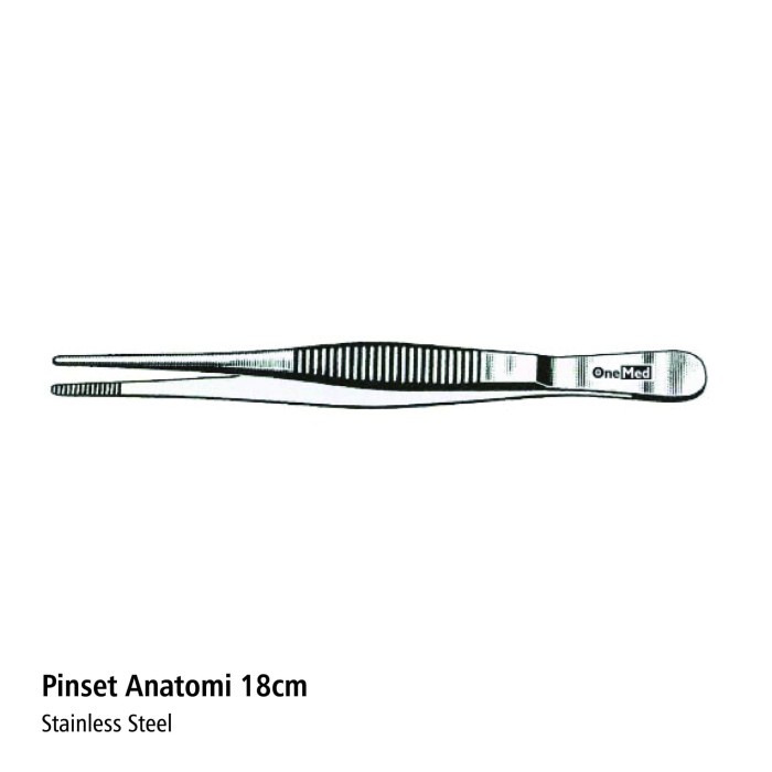 Pinset Anatomi 18cm Stainless Steel Onemed OJ2