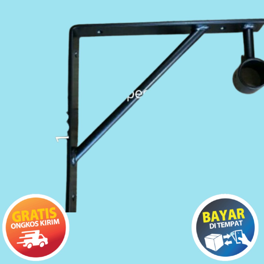 Siku Rak Besi Rak Siku Bracket Ambalan Penyangga Plat Besi Siku Rak Gantung Penyangga Gantungan Baju