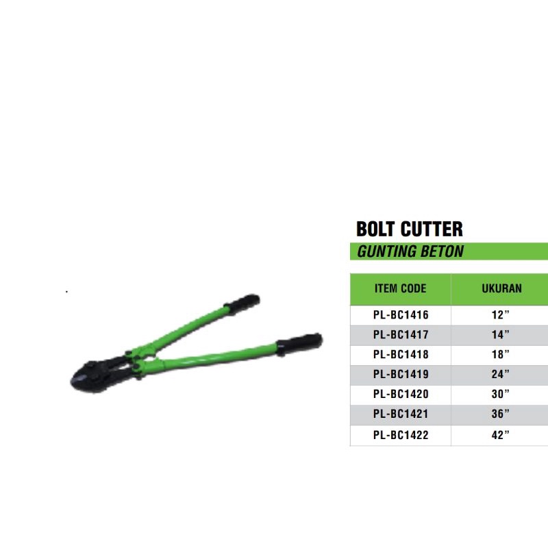 

Tekiro Gunting Beton 12" / Bolt cutter 12 inch gunting kawat