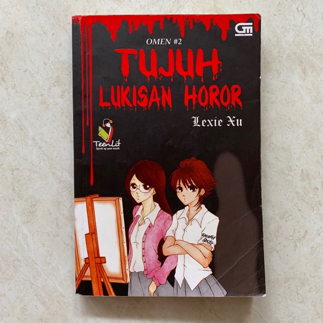 Novel TUJUH LUKISAN HOROR, OMEN SERIES#2 - Lexie Xu (BEKAS)