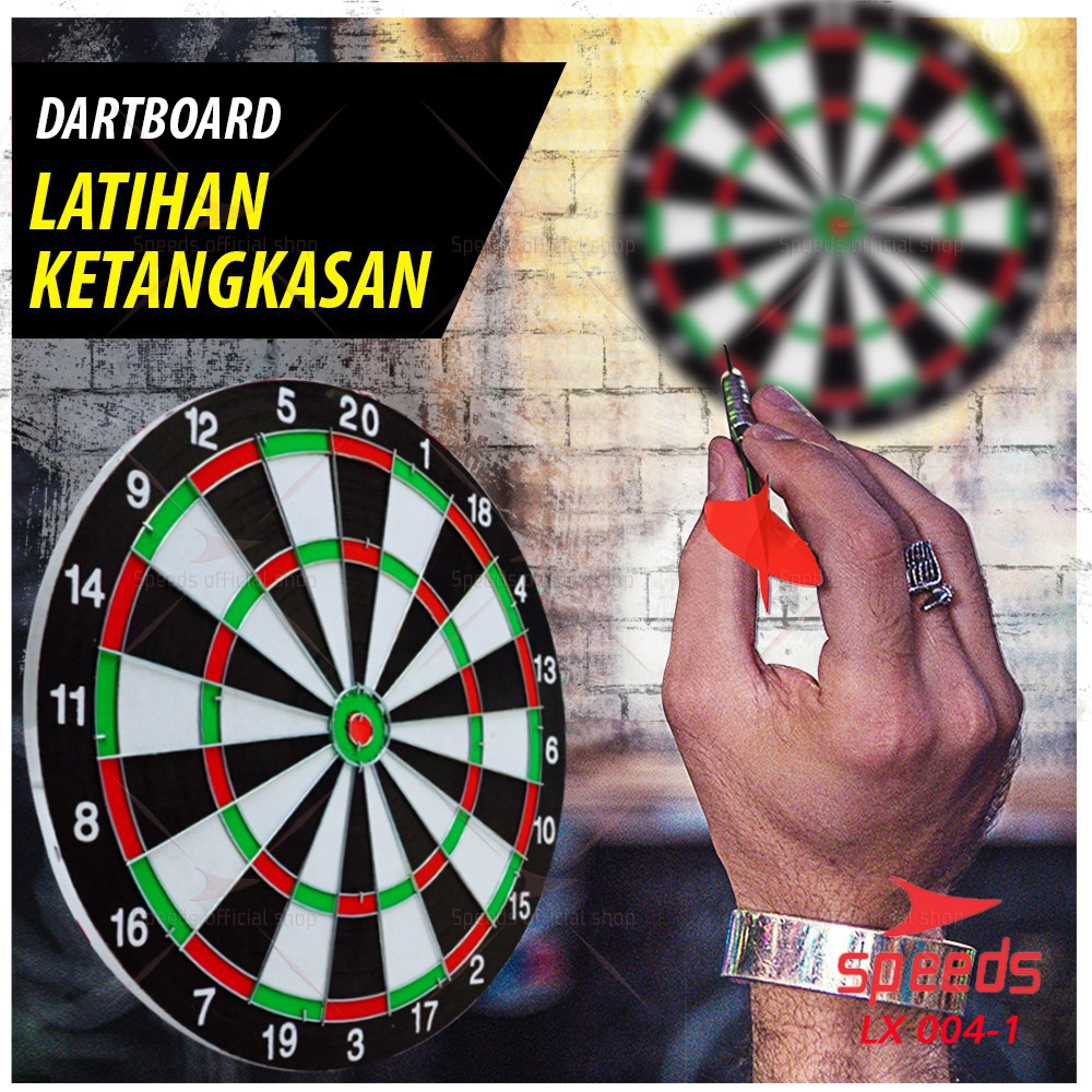 SPEEDS DART Papan Dart Board Game Pro Panahan Dinding  12inch 004-1