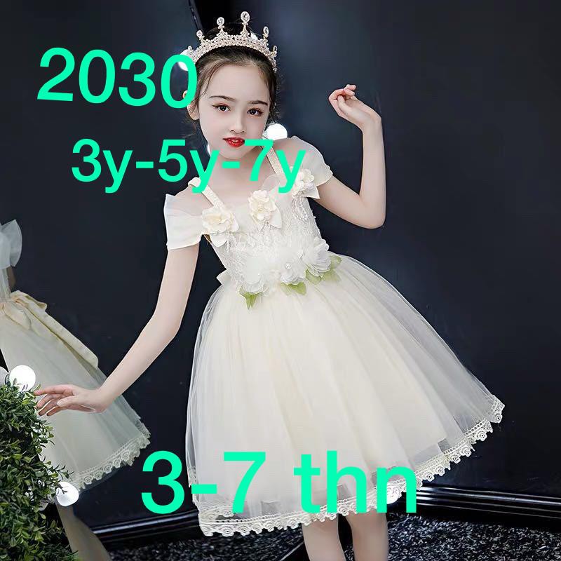 2030# dres ANAK baju anak pesta termurah/baju anak terbaru IMPORT/dress pesta anak