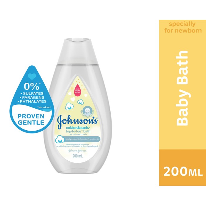 Johnson`s Baby Cotton Touch Top To Toe Bath 200ml /  Sabun Bayi