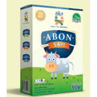 Aiko Abon Ayam / Sapi / Salmon untuk Mpasi 50 gr Halal, Non MSG