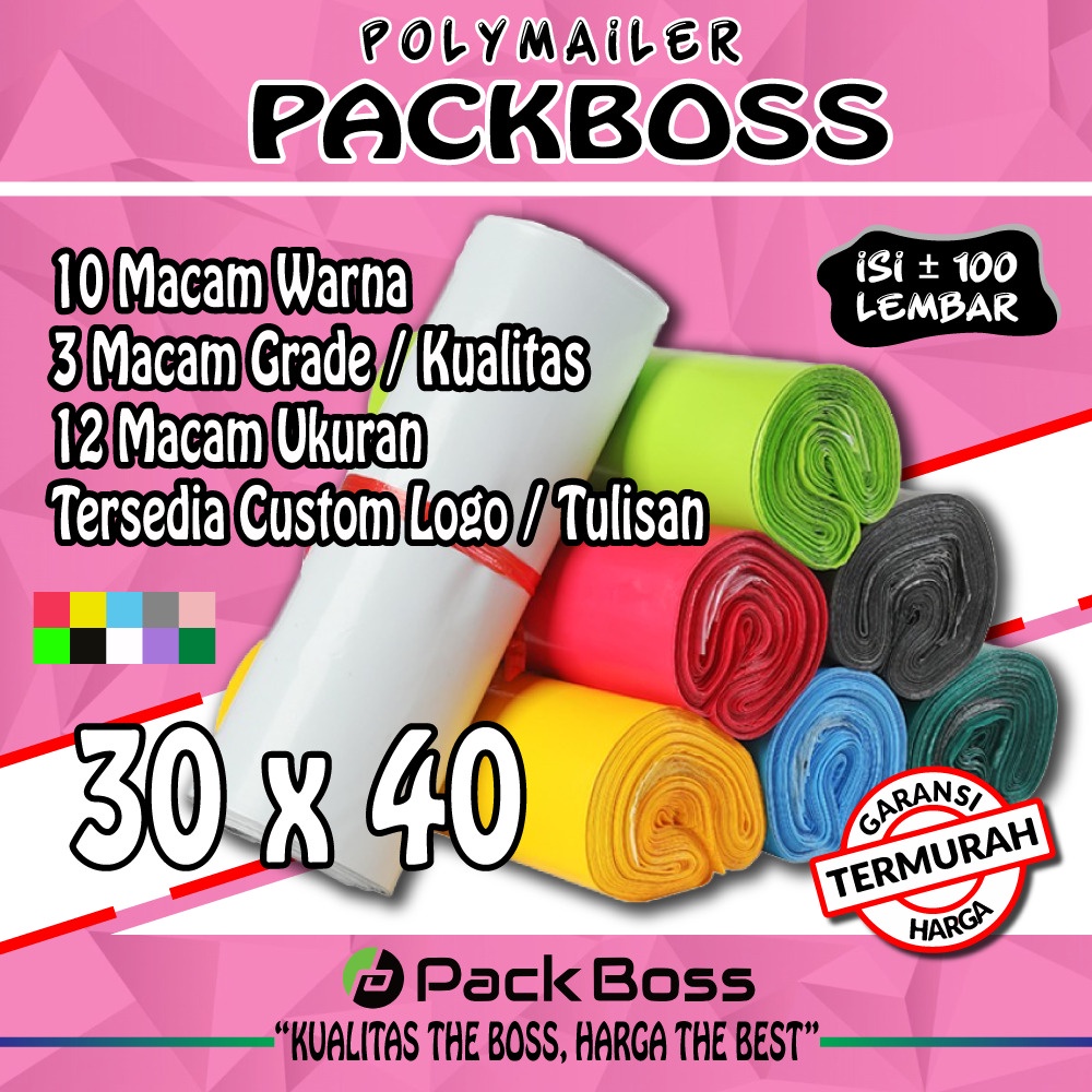 

POLYMAILER PACKBOSS 30x40 ISI ±100 PACKING ONLINE