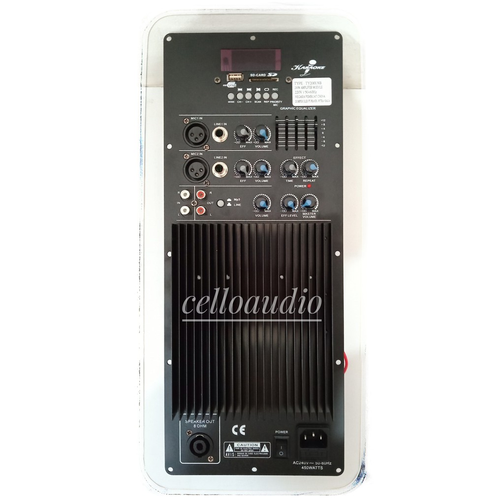 Mesin Aktif Power Amplifier TY 200 Speaker Ampli TY200USB