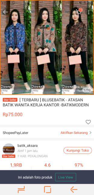 [ Terbaru ] Blusebatik - Atasan Batik Wanita Kerja Kantor -batikmodern Batiksolo Baju Kondangan Baru