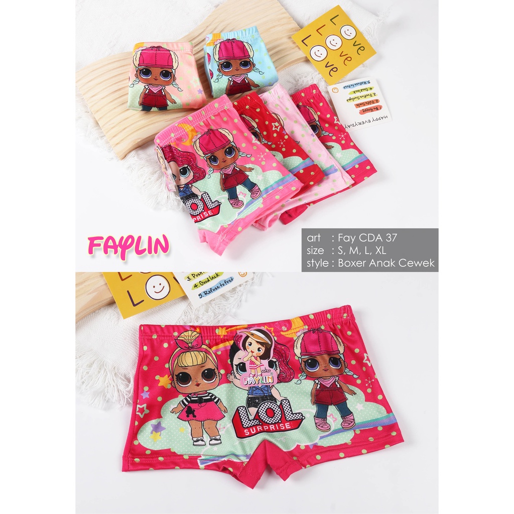 FAYLIN | Celana Dalam Boxer Anak Perempuan / art FAY CDA