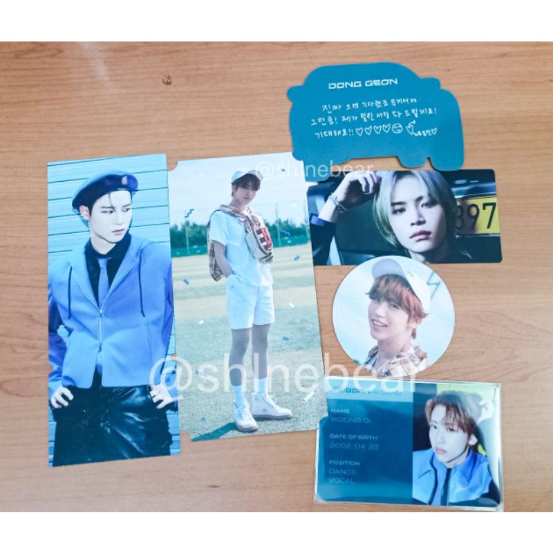 photocard TO1 TOO woonggi chan kyungho donggeon massage card ticket