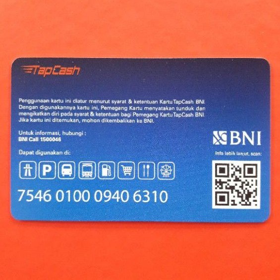 BNI Tapcash Spesial Edition NEW YEAR ORI /Like eMONEY eTOLL Flazz or Brizzi