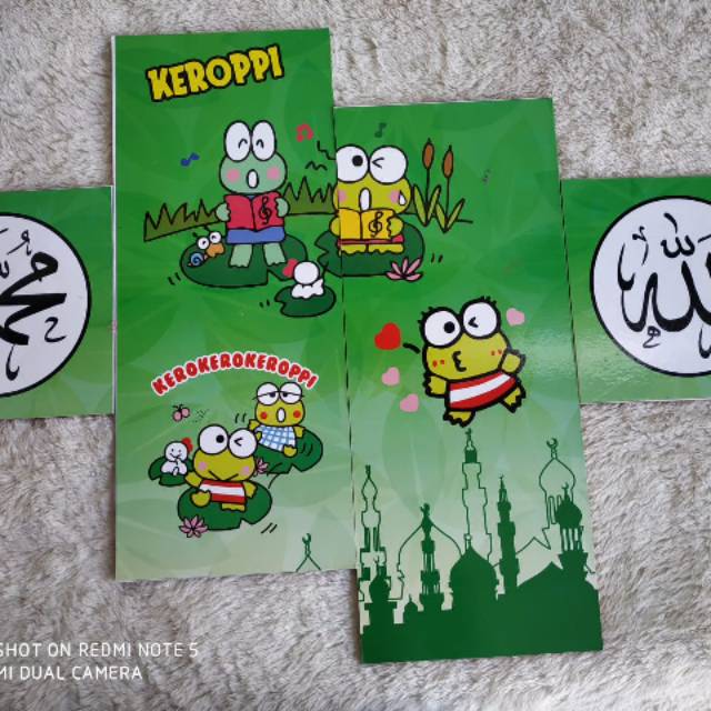 Kaligrafi tempel dinding motif karakter doraemon Dan keroppi/hiasan dinding pajangan islami