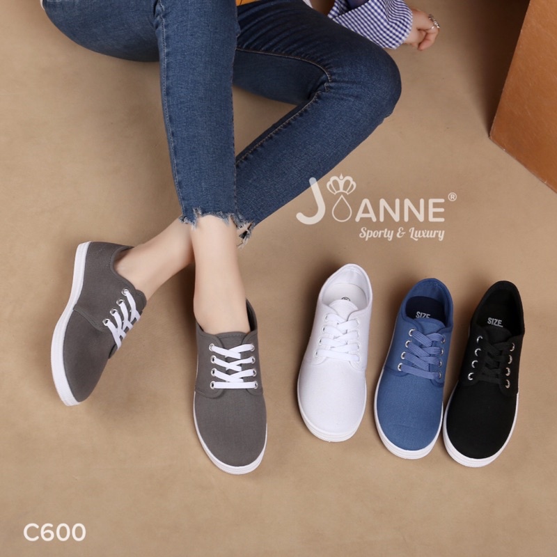 SALE! [ORIGINAL] JOANNE Casual Flyknit Flat Shoes Sepatu Wanita #C600