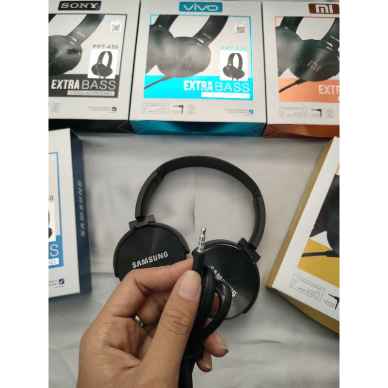 Headphone Headset  Handsfree Bando Samsung PPT-450 EXTRA BASS