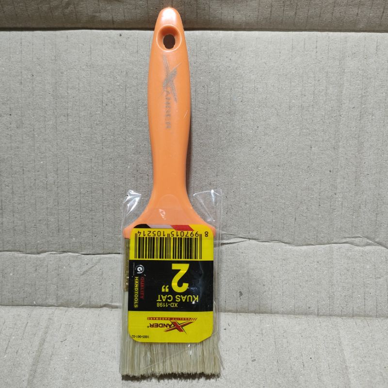 Xander Kuas Cat 1&quot; 2&quot;  inch Gagang Plastik Ada Lubang Gantungan XD-1198 Harga Per 1 Pcs Kuas Multifungsi Serbaguna
